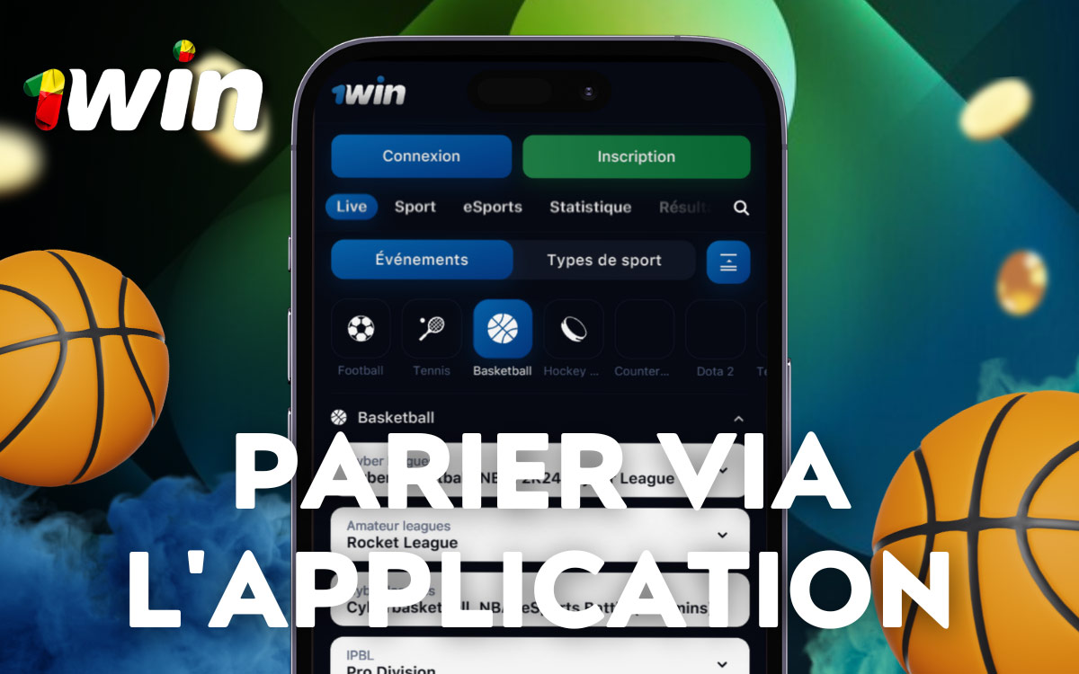 Les paris sur le basket-ball dans l'application 1Win